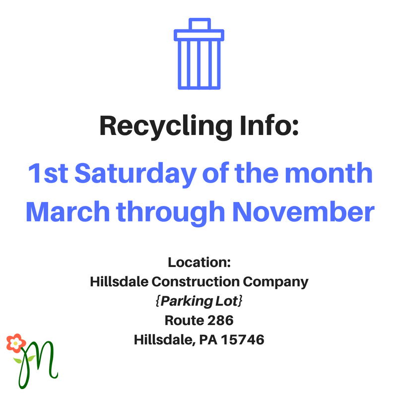 Recycling Info_Montogomery Township Indiana County PA
